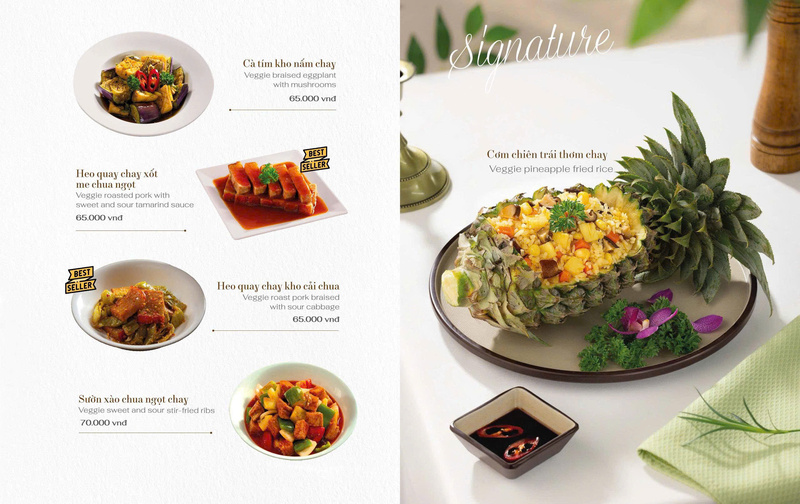 Thực đơn món chay - Hộ Kinh Doanh Nhà Hàng Chay KIM SA